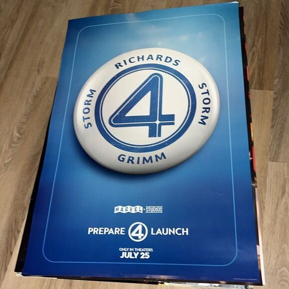 Storm Grimm Movie Poster Marvel First Steps Fantastic Four Welcome To The Family - Picture 1 of 3